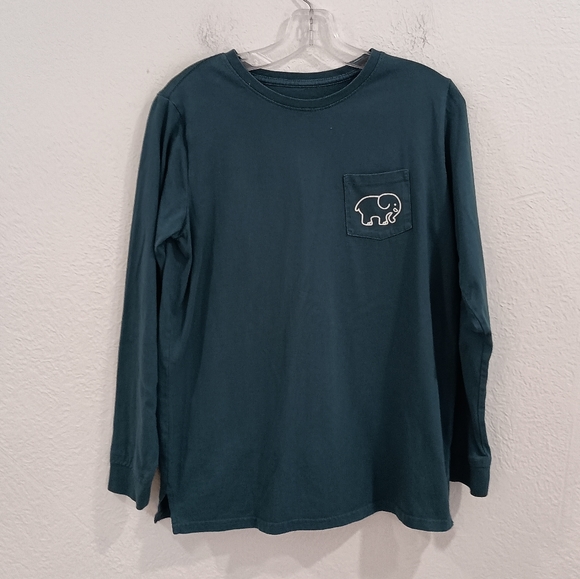 Ivory Ella Long Sleeve Pocket Tee - Picture 1 of 5